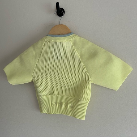 Adidas x IVY PARK Yellow and Blue Knit Crop Top sz XS - Picture 9 of 9